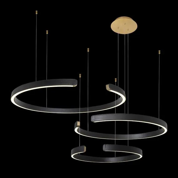 LOFT IT 10025/3 Black Подвесной светильник Ring, изображение 2