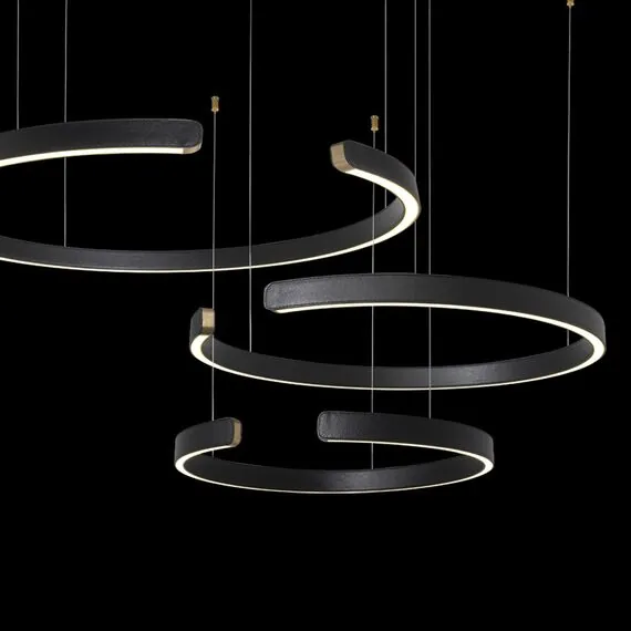 LOFT IT 10025/3 Black Подвесной светильник Ring, изображение 4