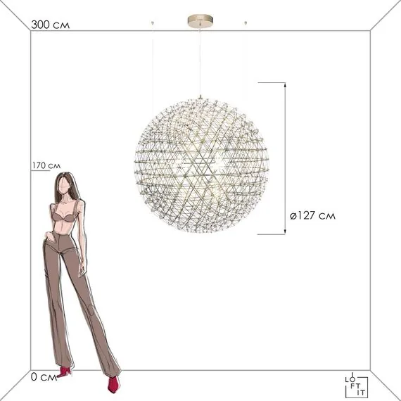 LOFT IT 9027-127 Gold Подвесной светильник Raimond, изображение 5