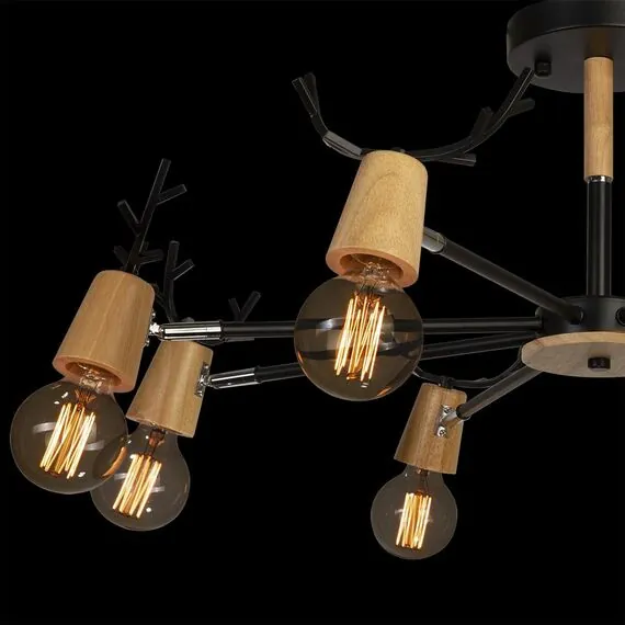 LOFT IT 10024/8 Black Люстра на штанге Sven, изображение 4