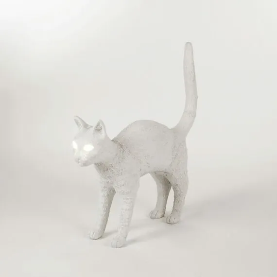 Seletti 00125760; 15040 Настольная лампа Jobby The Cat White, изображение 7