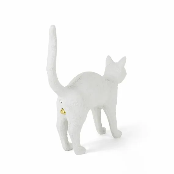 Seletti 00125760; 15040 Настольная лампа Jobby The Cat White, изображение 3