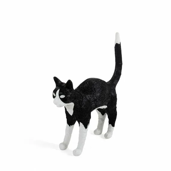 Seletti 00125761; 15042 Настольная лампа Jobby The Cat Black and White, изображение 3