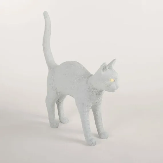 Seletti 00125760; 15040 Настольная лампа Jobby The Cat White, изображение 2