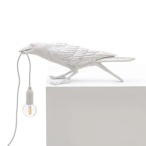 Seletti 00124524; 14733 Настольная лампа Bird Playing White