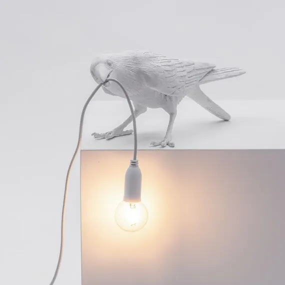 Seletti 00124524; 14733 Настольная лампа Bird Playing White, изображение 4