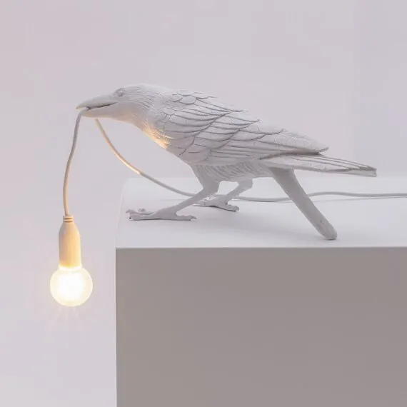 Seletti 00124524; 14733 Настольная лампа Bird Playing White, изображение 3