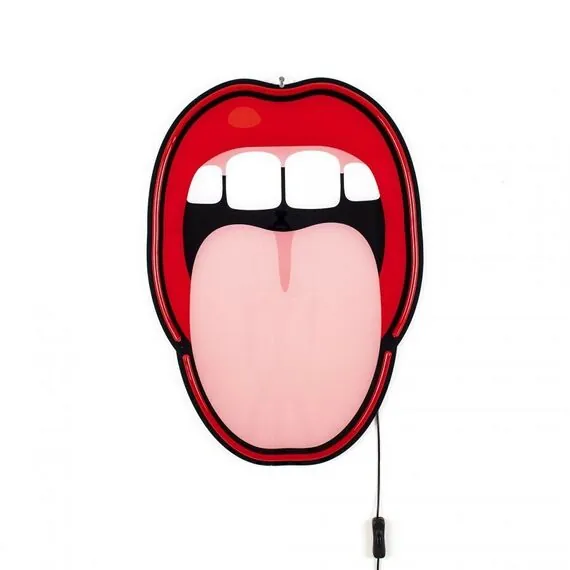 Seletti 00137227; 13101 Настенный светильник Blow Tongue Led