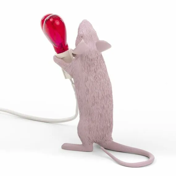 Seletti 00134161; 15220SV Настольная лампа Mouse Lamp Love Edition USB, изображение 12