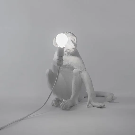 Seletti 00119884; 14882 Настольная лампа Monkey Lamp Sitting, изображение 2