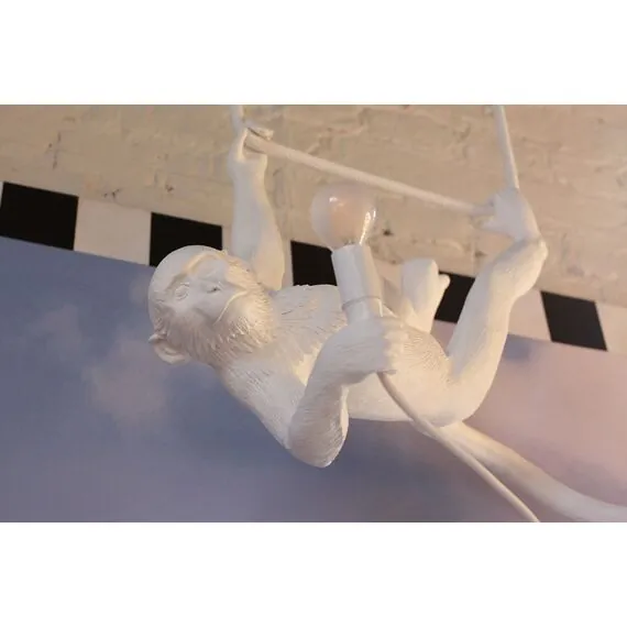 Seletti 00126426; 14875 Подвесной светильник The Monkey Lamp Swing White, изображение 6