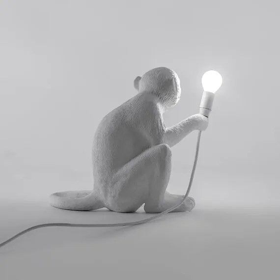 Seletti 00119884; 14882 Настольная лампа Monkey Lamp Sitting, изображение 3