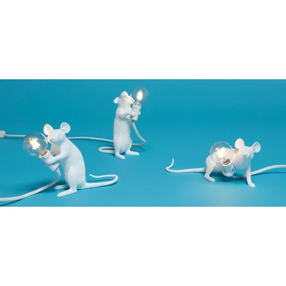 Seletti 00133913; 15222 Настольная лампа Mouse Lamp Lyie Down USB, изображение 7