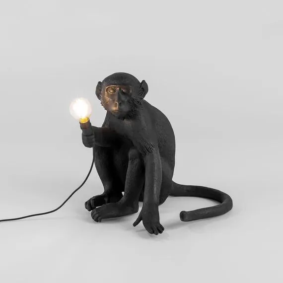 Seletti 00119888; 14922 Настольная лампа Monkey Lamp Sitting, изображение 2