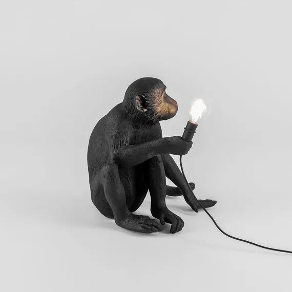 Seletti 00119888; 14922 Настольная лампа Monkey Lamp Sitting, изображение 5