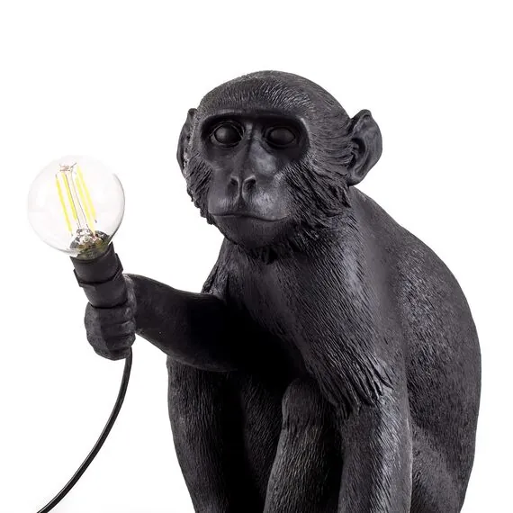 Seletti 00119888; 14922 Настольная лампа Monkey Lamp Sitting, изображение 3