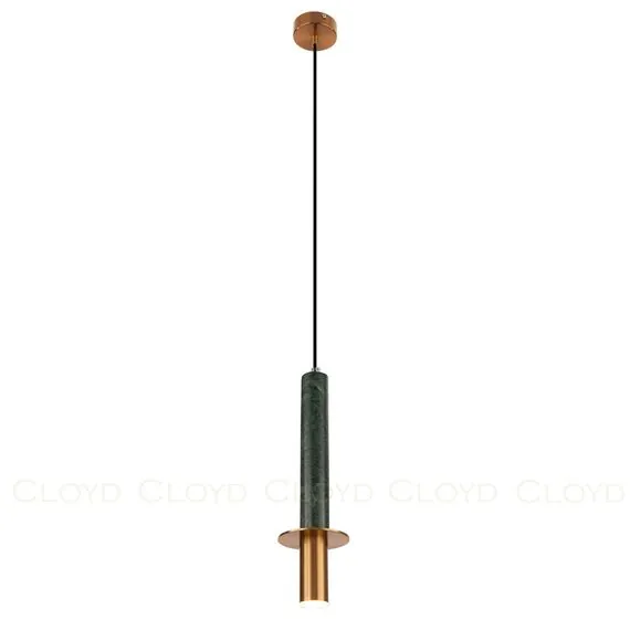 Cloyd 10932 Подвесной светильник CLARNET P1 высота - 36 см, зеленый мрамор
