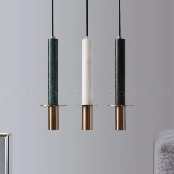 Cloyd 10932 Подвесной светильник CLARNET P1 высота - 36 см, зеленый мрамор, изображение 6