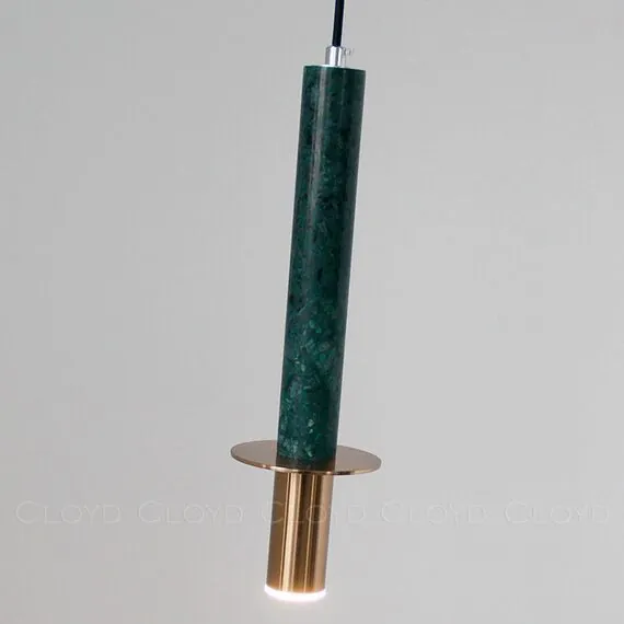 Cloyd 10932 Подвесной светильник CLARNET P1 высота - 36 см, зеленый мрамор, изображение 4