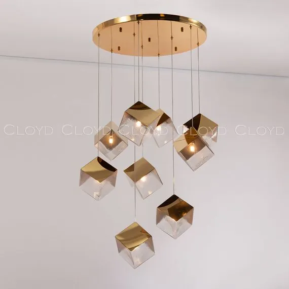 Cloyd 11050 Люстра CUBIT C9 золото, изображение 3