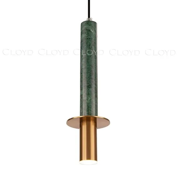 Cloyd 10932 Подвесной светильник CLARNET P1 высота - 36 см, зеленый мрамор, изображение 2