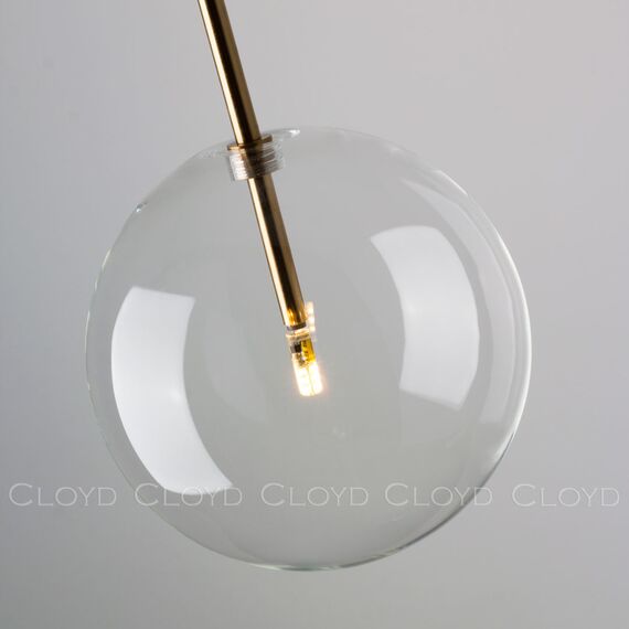 Cloyd 11152 Подвесной светильник CARAMBOL P1 диаметр - 20 см, латунь, изображение 2