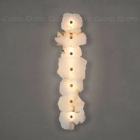 Cloyd 20342 Бра KNOSS W1 высота - 71 см, алебастр латунь