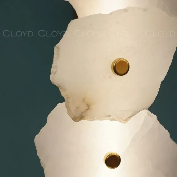 Cloyd 20342 Бра KNOSS W1 высота - 71 см, алебастр латунь, изображение 3