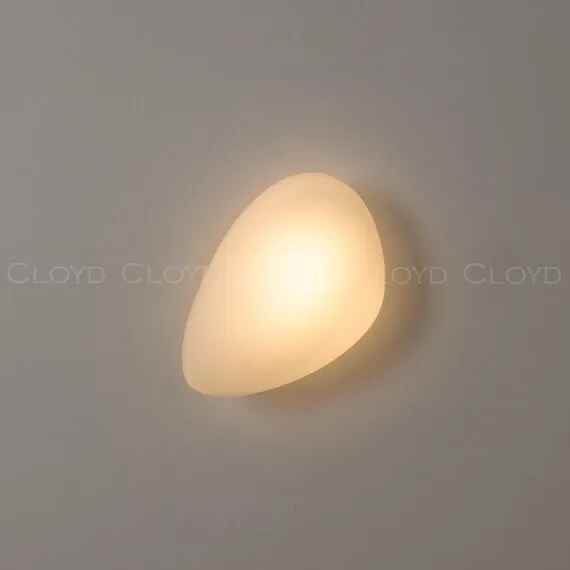 Cloyd 20360 Бра GEROLL W1 ширина - 20 см, латунь белое стекло