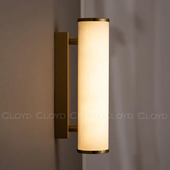Cloyd 20184 Бра LERMONT - A W1 высота - 30 см, алебастр латунь, изображение 4