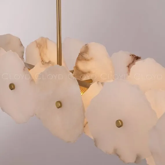 Cloyd 10754 Люстра KNOSS C1 ширина - 100 см, алебастр латунь, изображение 4