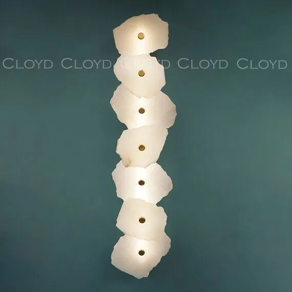 Cloyd 20342 Бра KNOSS W1 высота - 71 см, алебастр латунь, изображение 2