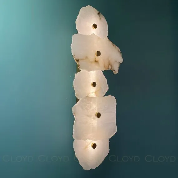 Cloyd 20270 Бра KNOSS W1 высота - 51 см, алебастр латунь, изображение 8