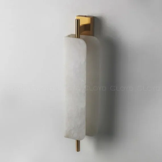Cloyd 20293 Бра PLANUS W1 высота - 52 см, алебастр латунь, изображение 5