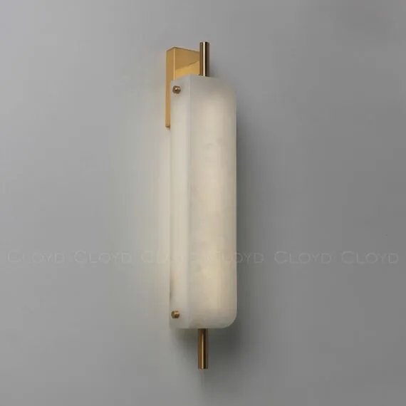 Cloyd 20293 Бра PLANUS W1 высота - 52 см, алебастр латунь, изображение 3