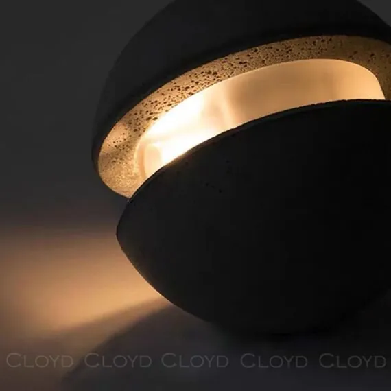 Cloyd 11073 Подвесной светильник SAURON P1 диаметр - 14 см, черное серый бетон, изображение 2