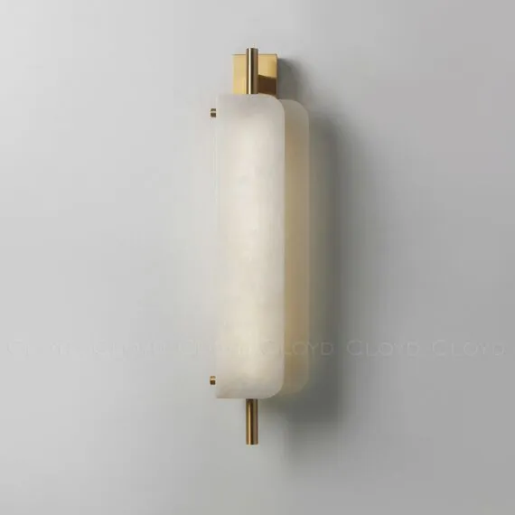 Cloyd 20293 Бра PLANUS W1 высота - 52 см, алебастр латунь, изображение 4