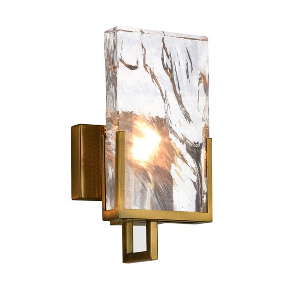Cloyd 20098 Бра MINERAL W1 высота - 30 см, хрусталь латунь темная