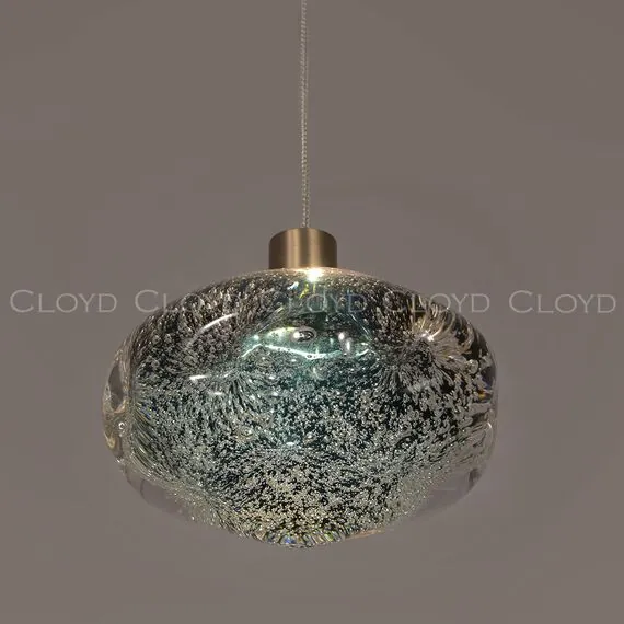 Cloyd 11347 Подвесной светильник VOCAL P1 латунь синее стекло, изображение 2