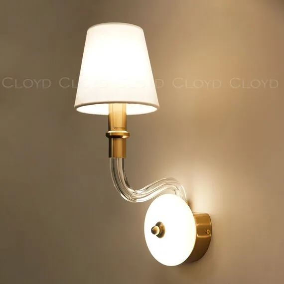 Cloyd 20356 Бра SHERINGTON - A W2 ширина - 13 см, абажуры латунь, изображение 2