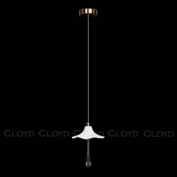 Cloyd 11468 Подвесной светильник SHANGRILA - A P1 диаметр - 22 см, керамика золото
