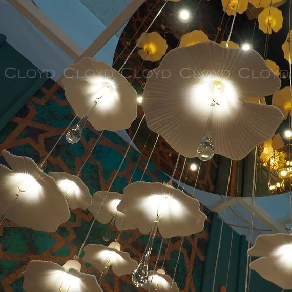 Cloyd 11334 Люстра SHANGRILA - A C33 высота - 120 см, керамика золото, изображение 8