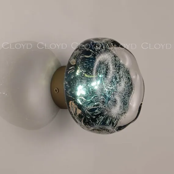 Cloyd 20369 Бра VOCAL W1 латунь синее стекло, изображение 2