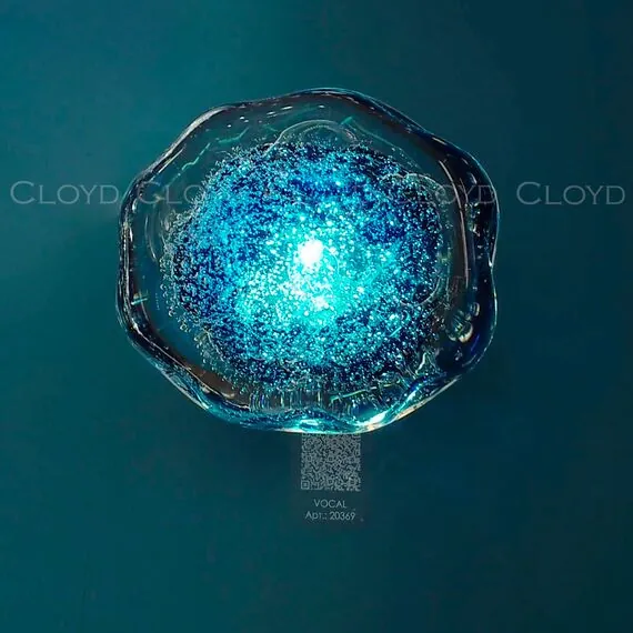 Cloyd 20369 Бра VOCAL W1 латунь синее стекло, изображение 5