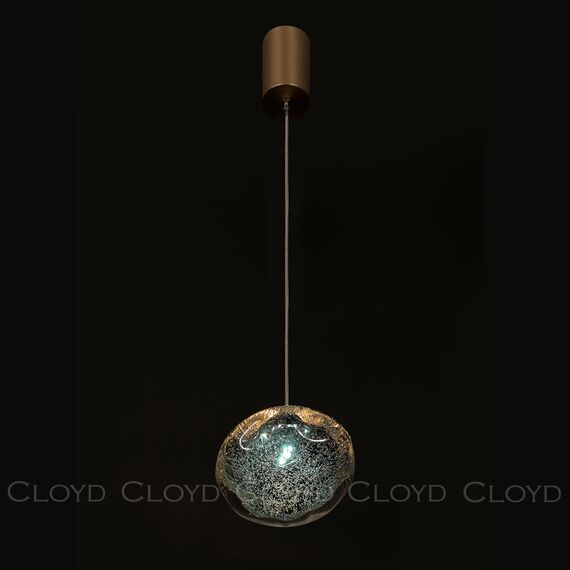 Cloyd 11347 Подвесной светильник VOCAL P1 латунь синее стекло, изображение 3