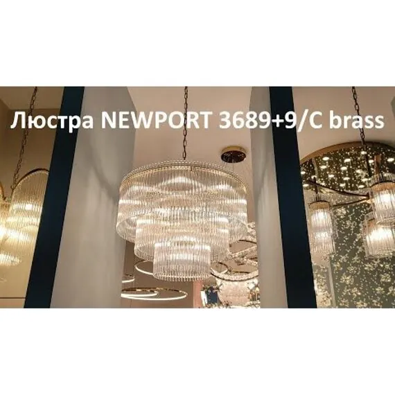 Newport 3689+9/C brass; М0069628 Люстра brass, изображение 5