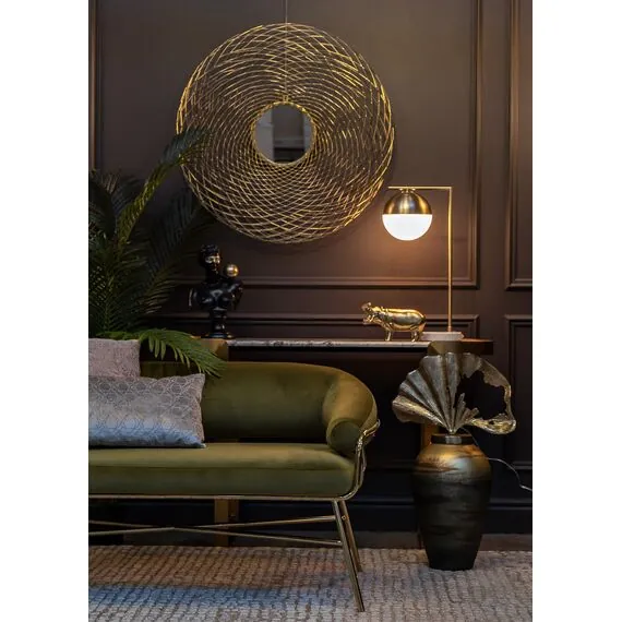 Garda Decor 22-88228 Лампа настольная металл цвет золото d45*55см, изображение 9