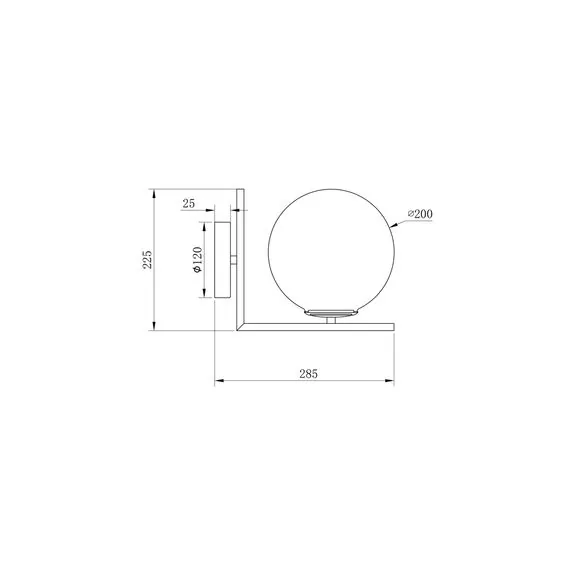 Garda Decor K2KW-825BR Бра 20*28*25см, изображение 2