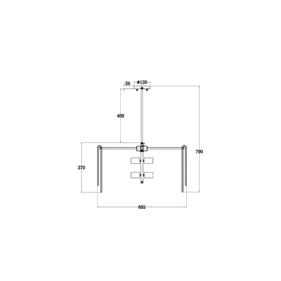 Garda Decor 20MD3449-6 Светильник потолочный d66*35см, изображение 3