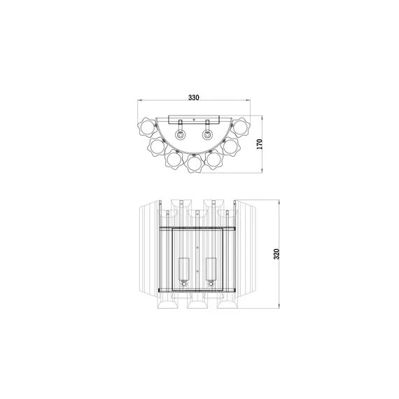 Garda Decor 20MB3451-2 Бра 33*17*33см, изображение 4